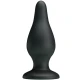 Dop ergonomic din silicon, 15,4 cm, Negru