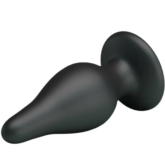 Dop ergonomic din silicon, 15,4 cm, Negru