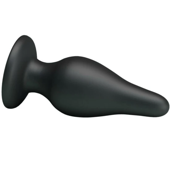 Dop ergonomic din silicon, 15,4 cm, Negru
