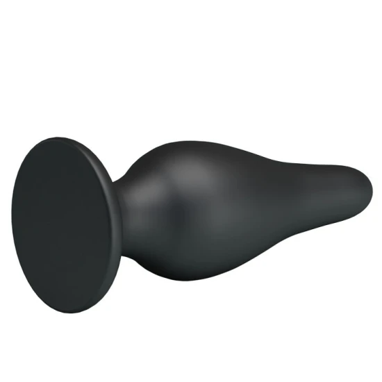 Dop ergonomic din silicon, 15,4 cm, Negru