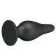 Dop ergonomic din silicon, 15,4 cm, Negru