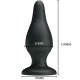 Dop ergonomic din silicon, 15,4 cm, Negru