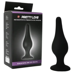 Plug Anal Pretty Love Ergonomic, Silicon, Negru