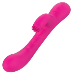 Iepure vibrator cu rotație în stimulatorul clitoridian și funcție de încălzire, Roz