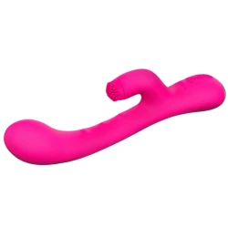 Iepure vibrator cu rotație în stimulatorul clitoridian și funcție de încălzire, Roz