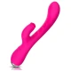 Iepure vibrator cu rotație în stimulatorul clitoridian și funcție de încălzire, Roz