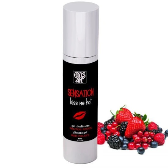 Lubrifiant natural, Fructe roșii, Roșu, 50 ml