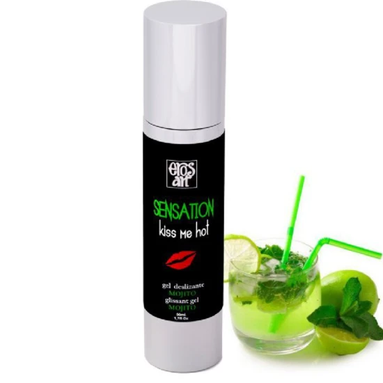 Lubrifiant natural cu efect de încălzire, aromă Mojito, 50 ml