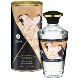 SHUNGA - Ulei de masaj cu efect de căldură, Vanilla