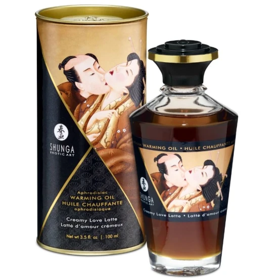 Ulei de masaj cu efect de căldură, aromă de cafea, 100 ml