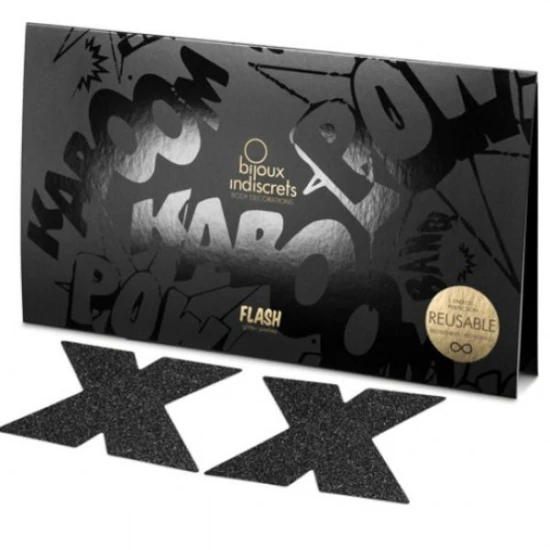 BIJOUX - INDISCRETS - Flash - Accesorii pentru sâni, Negru