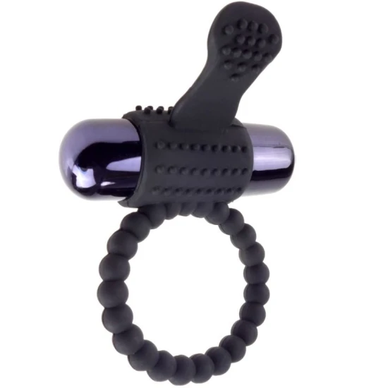 FANTASY - Inel Vibrant din Silicon, Negru