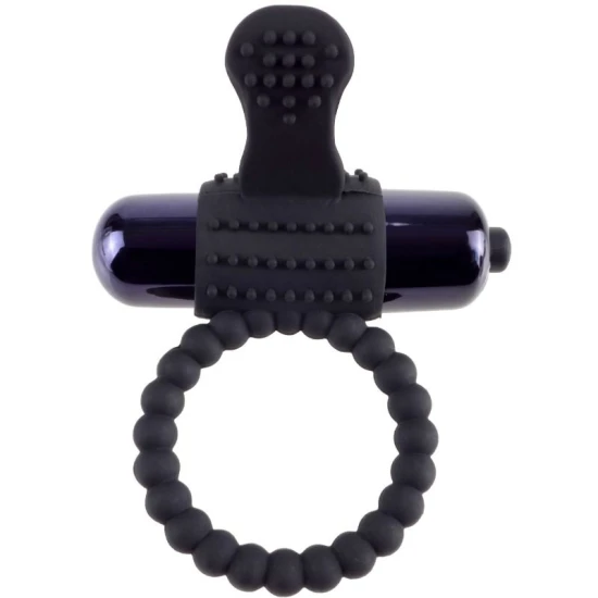 FANTASY - Inel Vibrant din Silicon, Negru