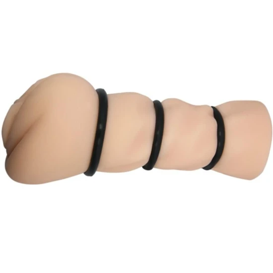 Masturbator tip vagin cu inele, Roz