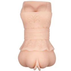 Masturbator Vagină Model 2 - Textură Unică, Alb, Mărime Unică