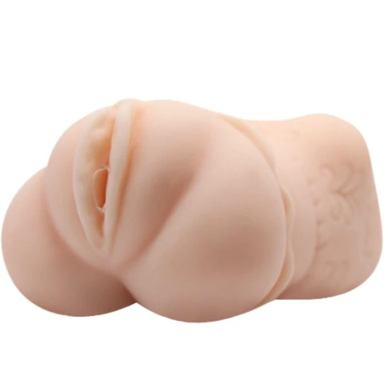 Masturbator Vagină Model 2 - Textură Unică, Alb, Mărime Unică