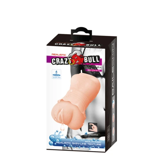 Masturbator Vagină Model 2 - Textură Unică, Alb, Mărime Unică