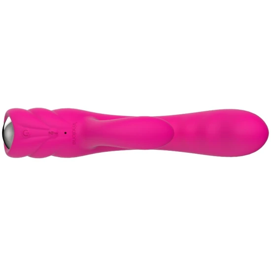 Vibrator Rabbit cu Încălzire din Silicon și ABS, Roz