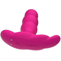 Vibrator anal Pearl din silicon, negru