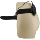 Strap On Vito - Dildo cu Vibrații, Negru, 17.3 cm