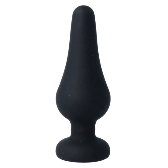 INTENSE - Plug anal Pipo, Negru, Silicon, 13 cm