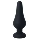 INTENSE - Plug anal Pipo, Negru, Silicon, 13 cm