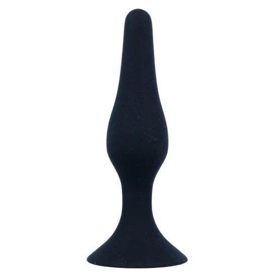 Plug anal Anal Level 2 - Silikon medical, Negru, 11.5 cm.