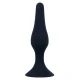 Plug anal Anal Level 2 - Silikon medical, Negru, 11.5 cm.