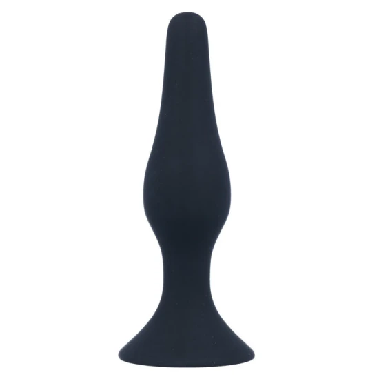 Plug anal Anal Level 3 - Silikon medical, Negru, 12.5 cm.
