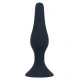 Plug anal Anal Level 3 - Silikon medical, Negru, 12.5 cm.