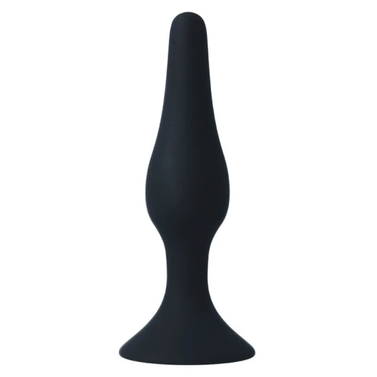 Plug anal Anal Level 4 - Silikon medical, Negru, 15.5 cm.