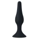 Plug anal Anal Level 4 - Silikon medical, Negru, 15.5 cm.