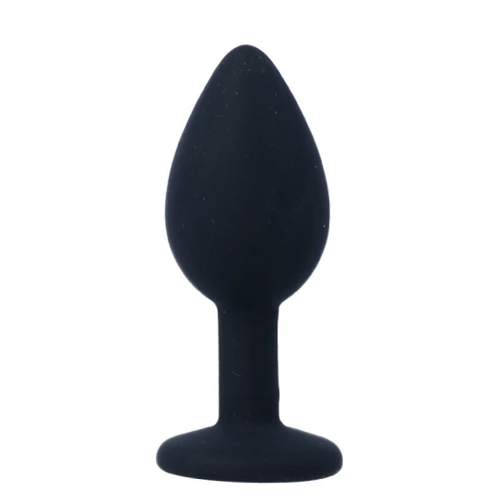 Plug anal din silicon, negru, mărime universală