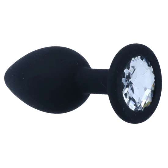 Plug anal din silicon, negru, mărime universală