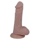 Dildo realist din cauciuc și PVC, natural, 16,5 cm