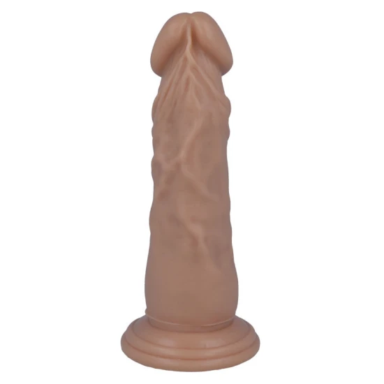 Dildo realist 16,6 cm din cauciuc și PVC, culoare naturală