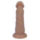 Dildo realist 16,6 cm din cauciuc și PVC, culoare naturală