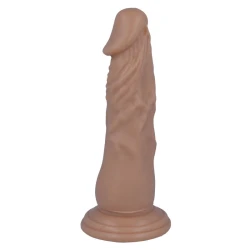 Dildo realist 16,6 cm din cauciuc și PVC, culoare naturală
