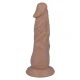 Dildo realist 16,6 cm din cauciuc și PVC, culoare naturală