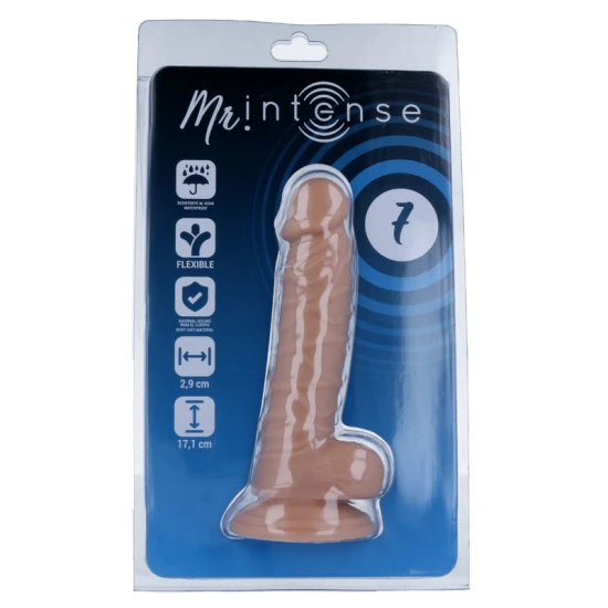 Dildo 7 Realistic - 17.1 cm, Culoarea pielii, 2.9 cm.