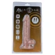 Dildo realist din cauciuc și PVC, culoare naturală, 18 cm