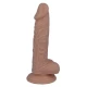 Dildo realist din cauciuc și PVC, culoare naturală, 18 cm
