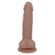 Dildo realist din cauciuc și PVC, culoare naturală, 18 cm