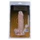 Dildo realist din cauciuc și PVC, culoare naturală, 18 cm