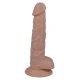 Dildo realist din cauciuc și PVC, culoare naturală, 18.5 cm