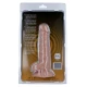Dildo realist din cauciuc și PVC, culoare naturală, 18.5 cm