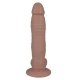 Dildo realist din cauciuc și PVC, culoare naturală, 21 cm