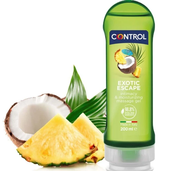 CONTROL - Gel de masaj 2-în-1, Exotic, 200 ml