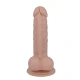 Dildo realist din cauciuc și PVC, culoare naturală, 16.2 cm