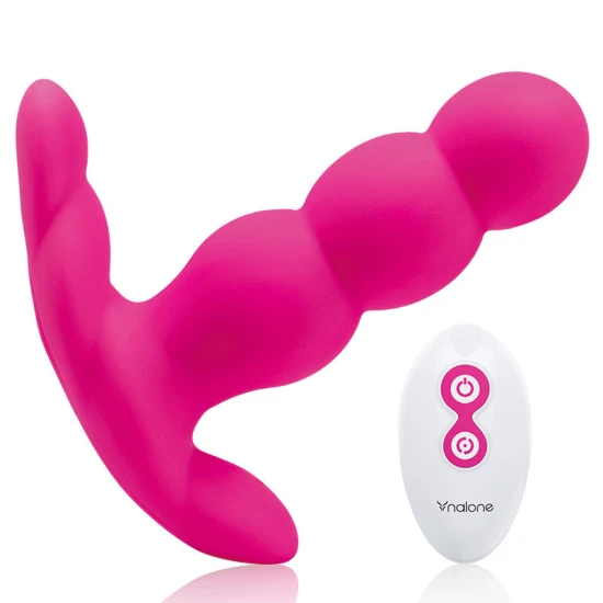 Vibrator anal Pearl din silicon, negru